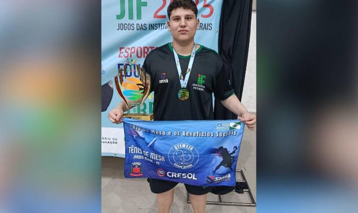 Atleta de Jardim Alegre se destaca no Tênis de Mesa na etapa nacional do JIF em Natal/RN