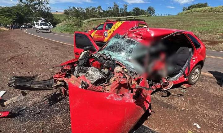 Família envolvida em acidente com carro emplacado em Jardim Alegre era de Sarandi