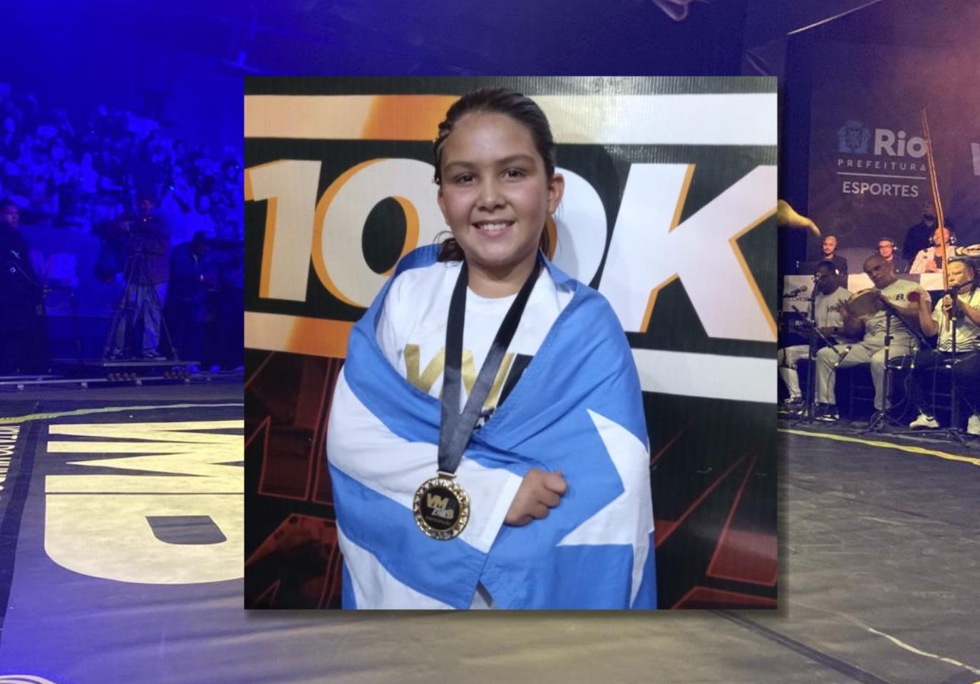 Laurinha, de Jardim Alegre, conquista o terceiro lugar no maior campeonato de capoeira do mundo