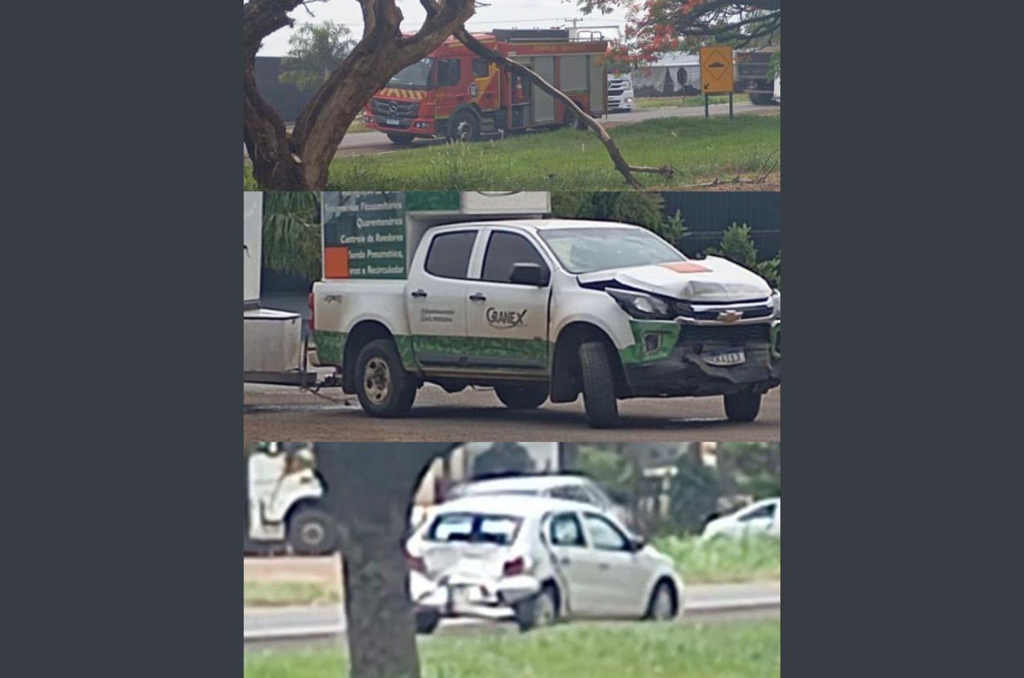 Acidente registrado próximo ao cemitério de Jardim Alegre