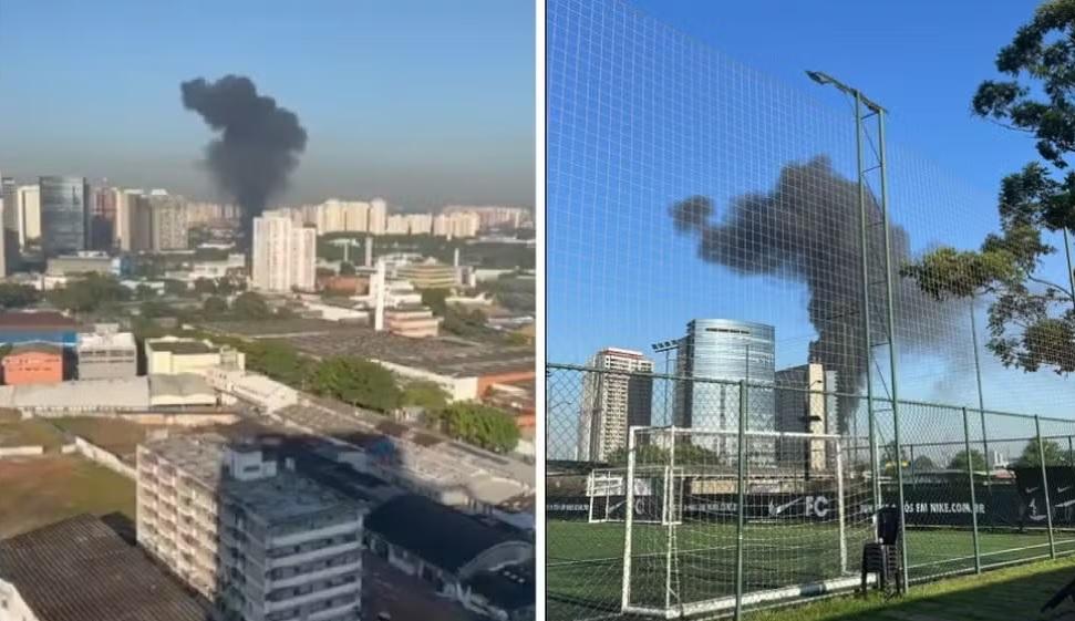 Avião cai sobre ônibus em São Paulo