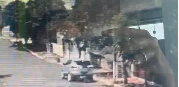 Moradora de Jardim Alegre divulga imagens e procura por motorista que colidiu com sua moto parada causando danos