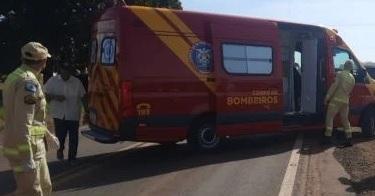 Acidente entre dois veículos o acesso secundário entre Jardim Alegre e Ivaiporã