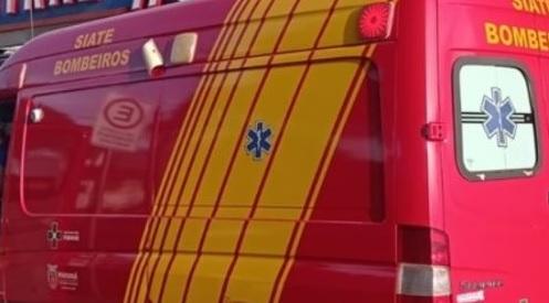Jovem fica ferido após acidente entre caminhão e moto entre Ivaiporã e Arapuã