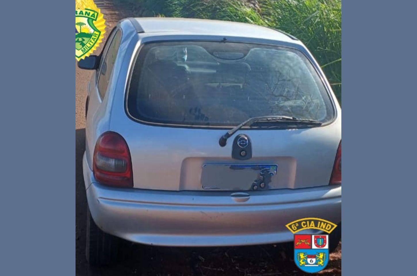 Polícia Militar recupera em Jardim Alegre veículo furtado em Ivaiporã
