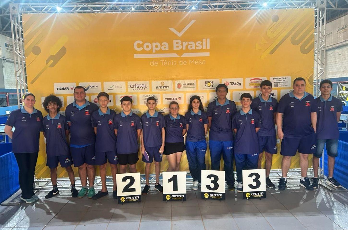 Tênis de Mesa de Jardim Alegre conquista 7 medalhas na Copa Brasil em Maringá