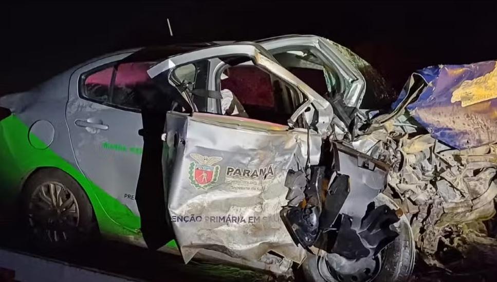 Quatro morrem em acidente envolvendo quatro veículos na BR-487, no Paraná