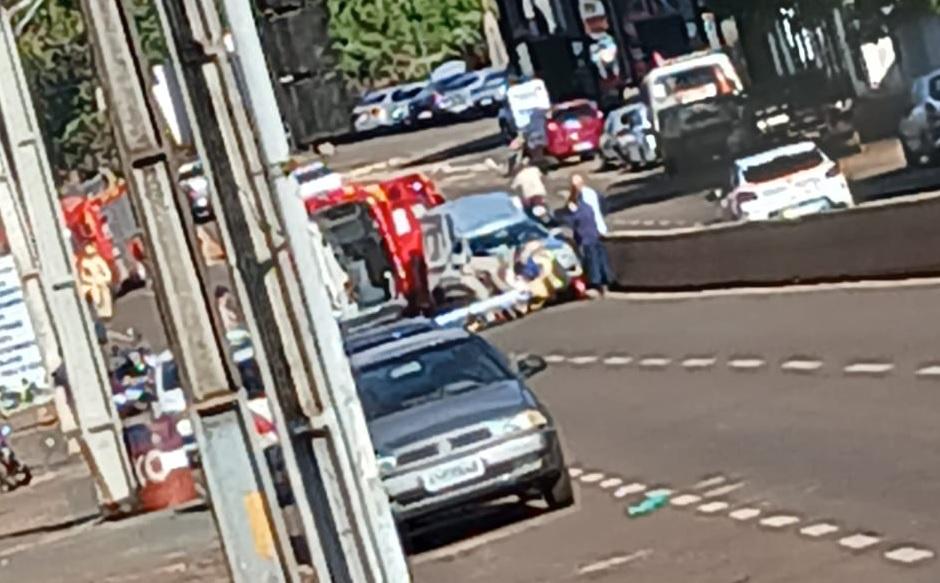 Acidente em frente a Azambuja em Ivaiporã