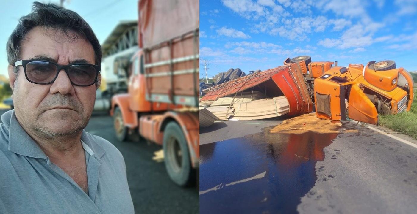 Caminhoneiro de Jardim Alegre sofre acidente em Ponta Grossa e filho faz apelo por ajuda: “Agora ele precisa da nossa força”