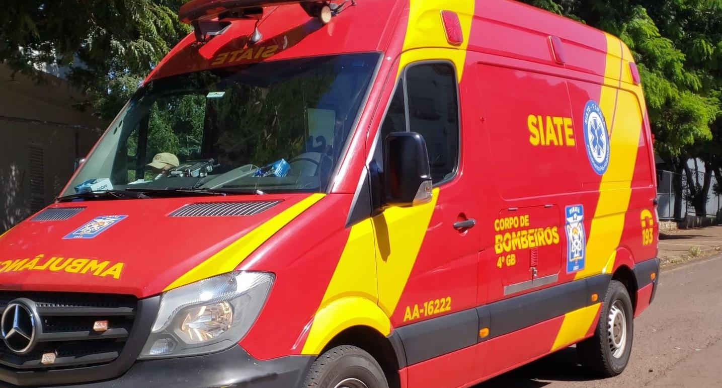 Acidente entre carro e moto deixa homem ferido em Ivaiporã
