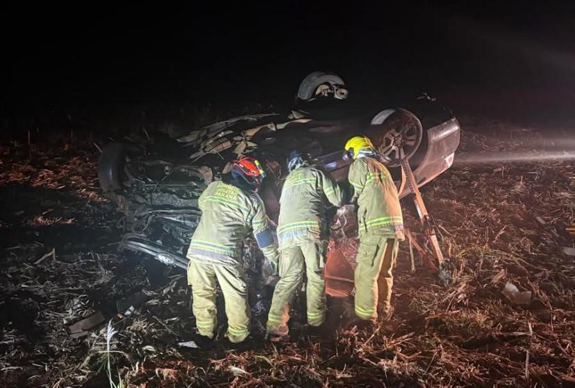 Acidente entre Bom Sucesso e São Pedro do Ivaí deixa quatro mortos e vítimas em estado grave