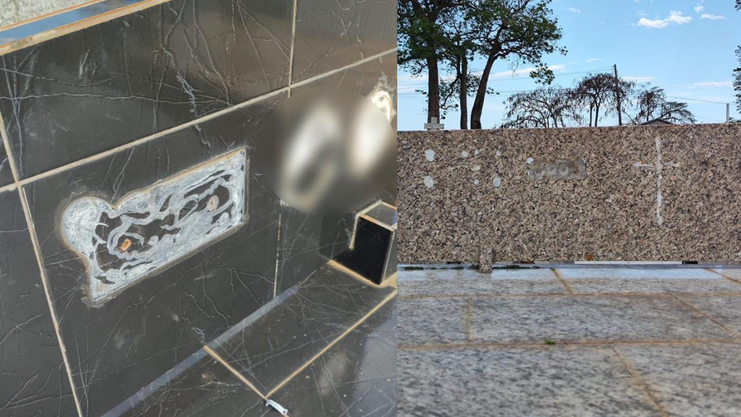Cemitério de Jardim Alegre é alvo de vandalismo