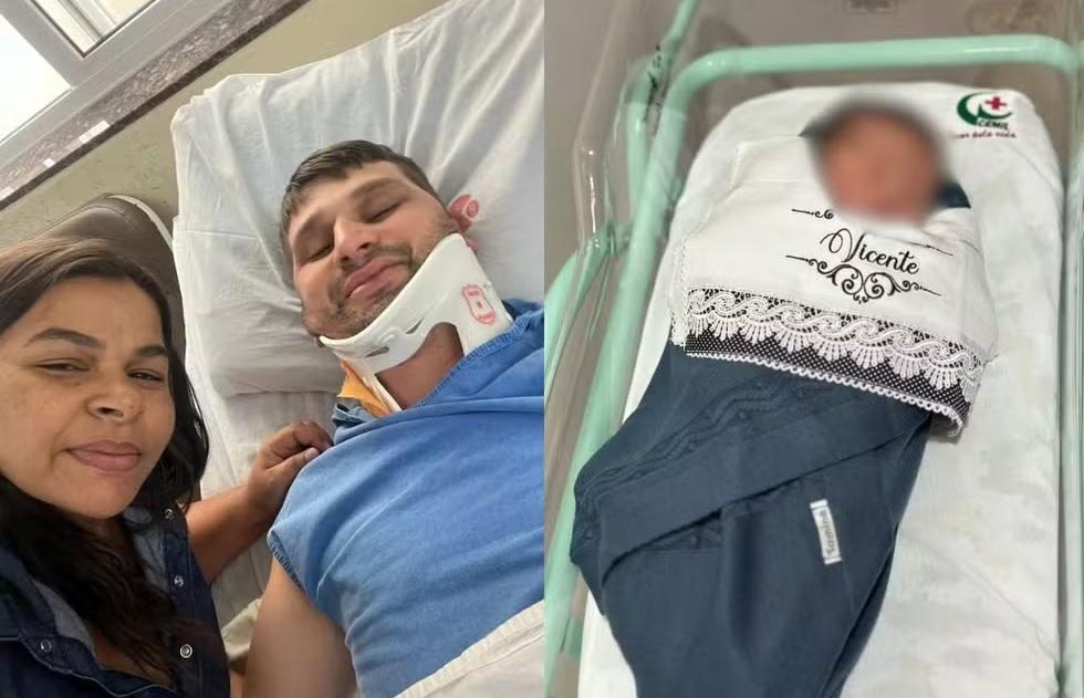 Milagre no Paraná: Mãe dá à luz após capotar a caminho da maternidade e sobrevive a acidente com a família