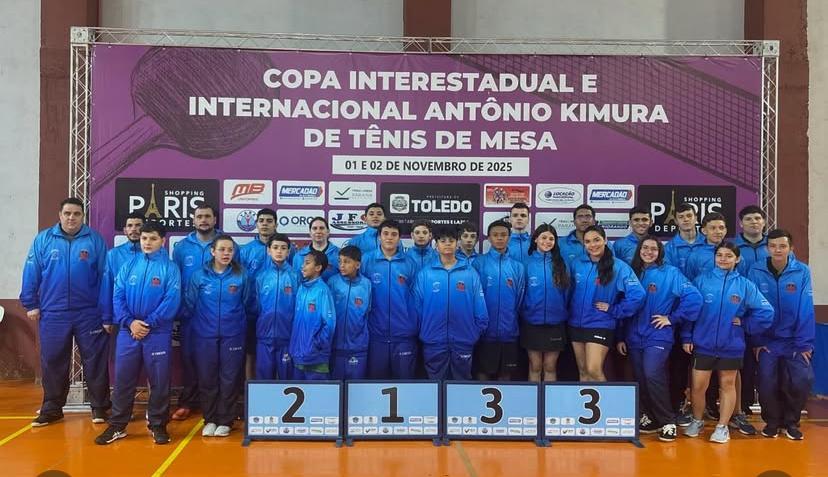 Jardim Alegre conquista 34 medalhas em torneio internacional de tênis de mesa em Toledo