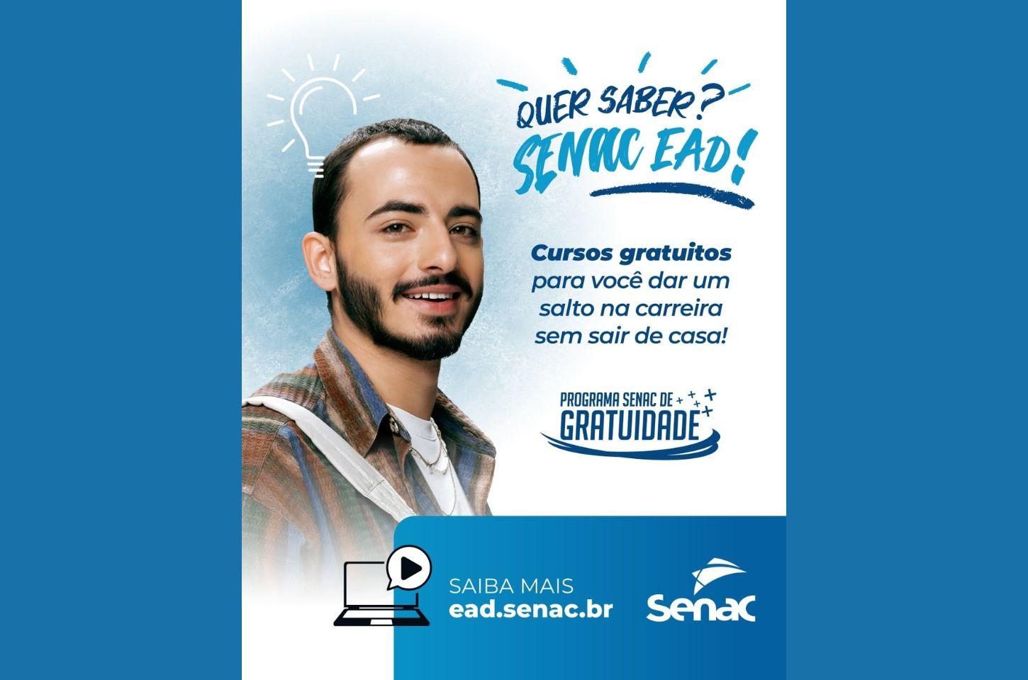 Senac Paraná oferece 3.500 vagas gratuitas em cursos EAD: Inscrições terminam neste domingo, 9 de novembro
