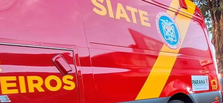 Colisão entre carro e moto deixa motociclista ferido em Ivaiporã