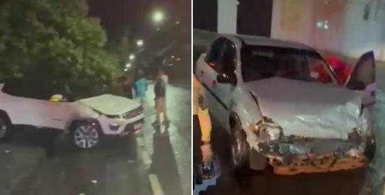 Idoso é encaminhado à UPA após colisão entre dois carros em Ivaiporã 