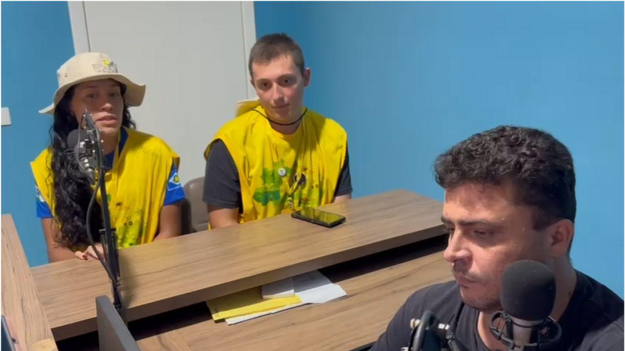 Integrantes do Projeto Rondon participam de programa de rádio em Jardim Alegre