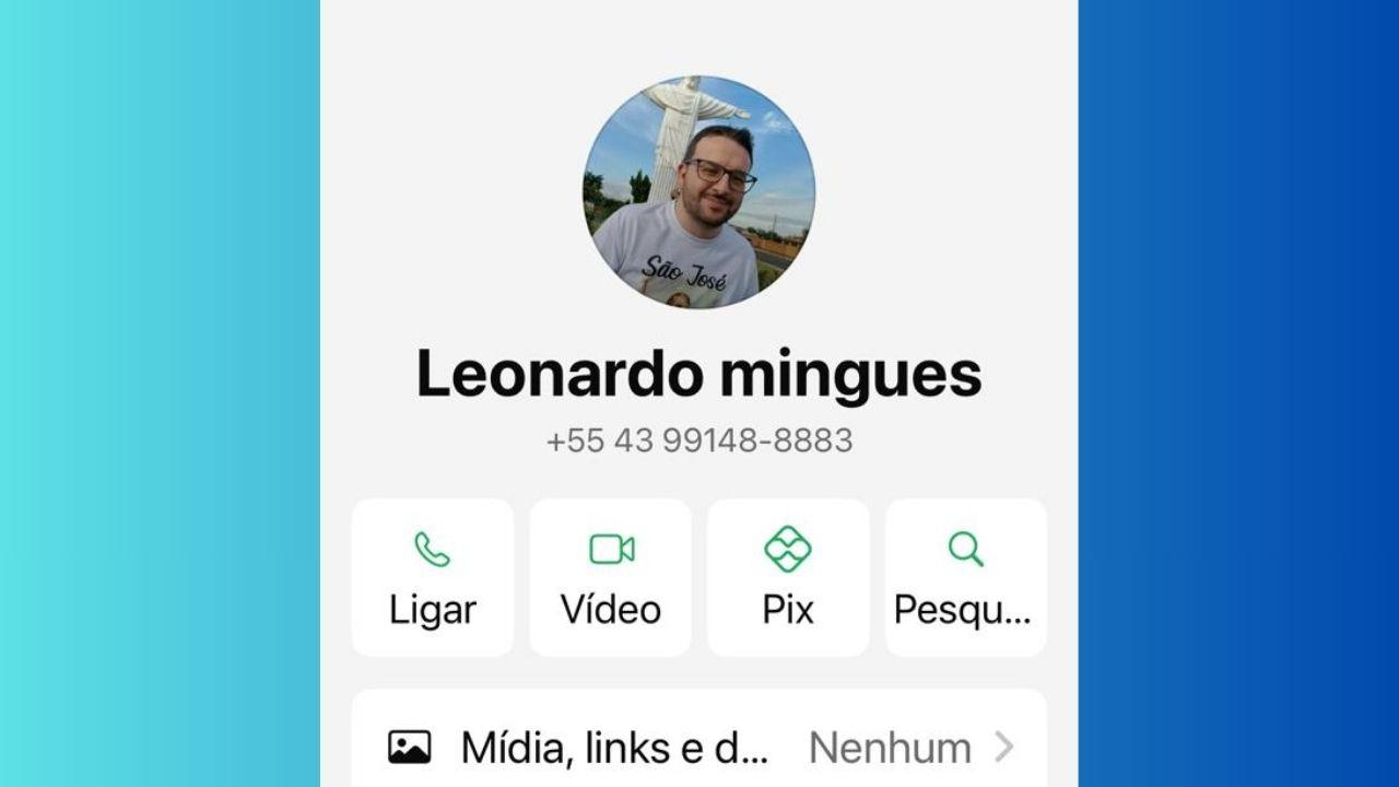 Morador de Jardim Alegre alerta sobre uso indevido de foto em perfil com outro número
