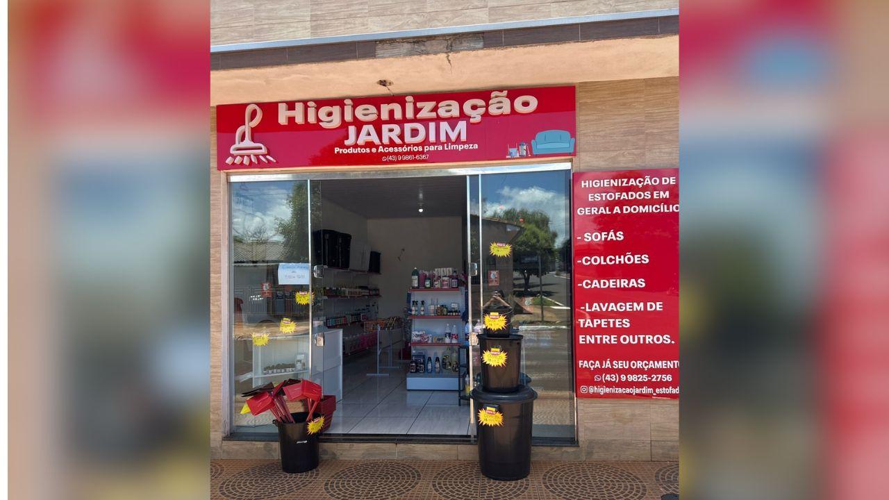 Higienização Jardim amplia serviços e agora também conta com loja de produtos de limpeza em Jardim Alegre