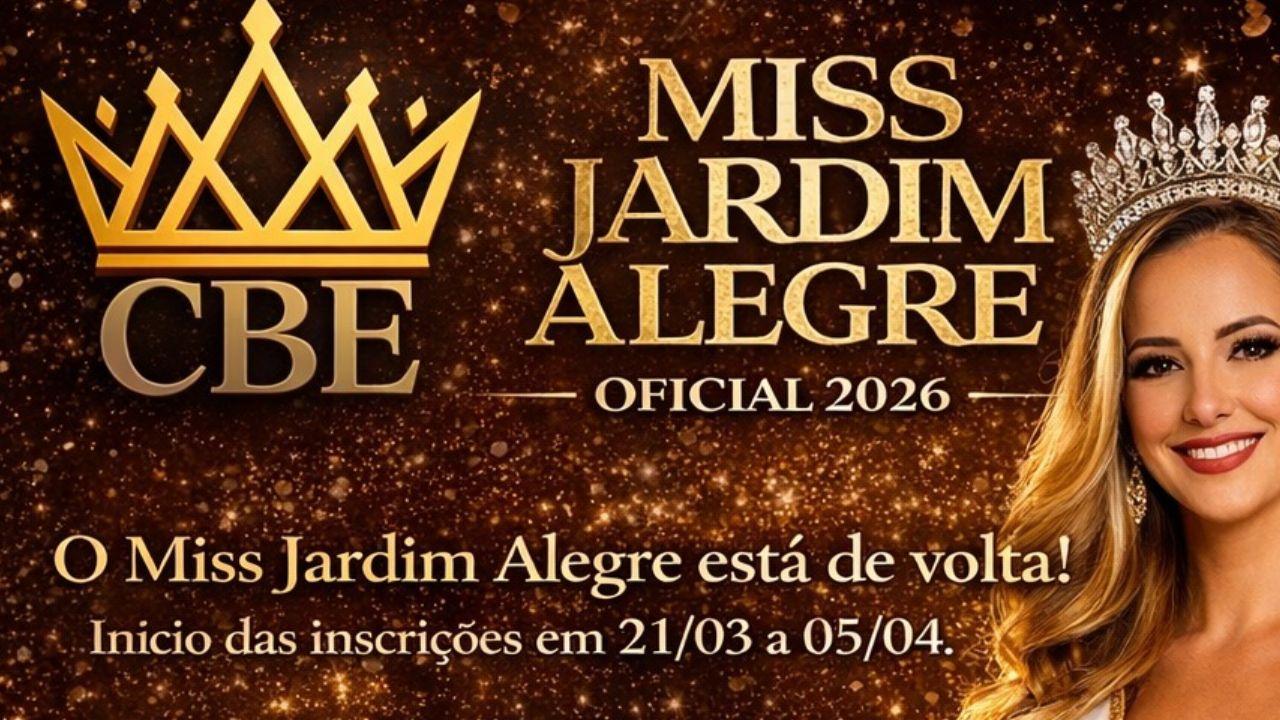 Miss Jardim Alegre 2026 abre inscrições com apoio da Associação Comercial e Industrial