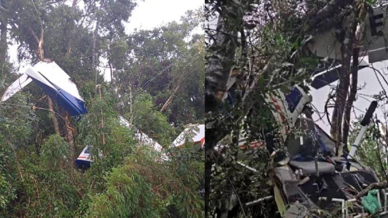 Piloto morre após queda de avião durante forte chuva na Região Metropolitana de Curitiba
