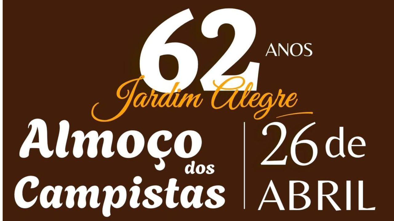 Almoço beneficente marca os 62 anos de Jardim Alegre durante programação de aniversário da cidade