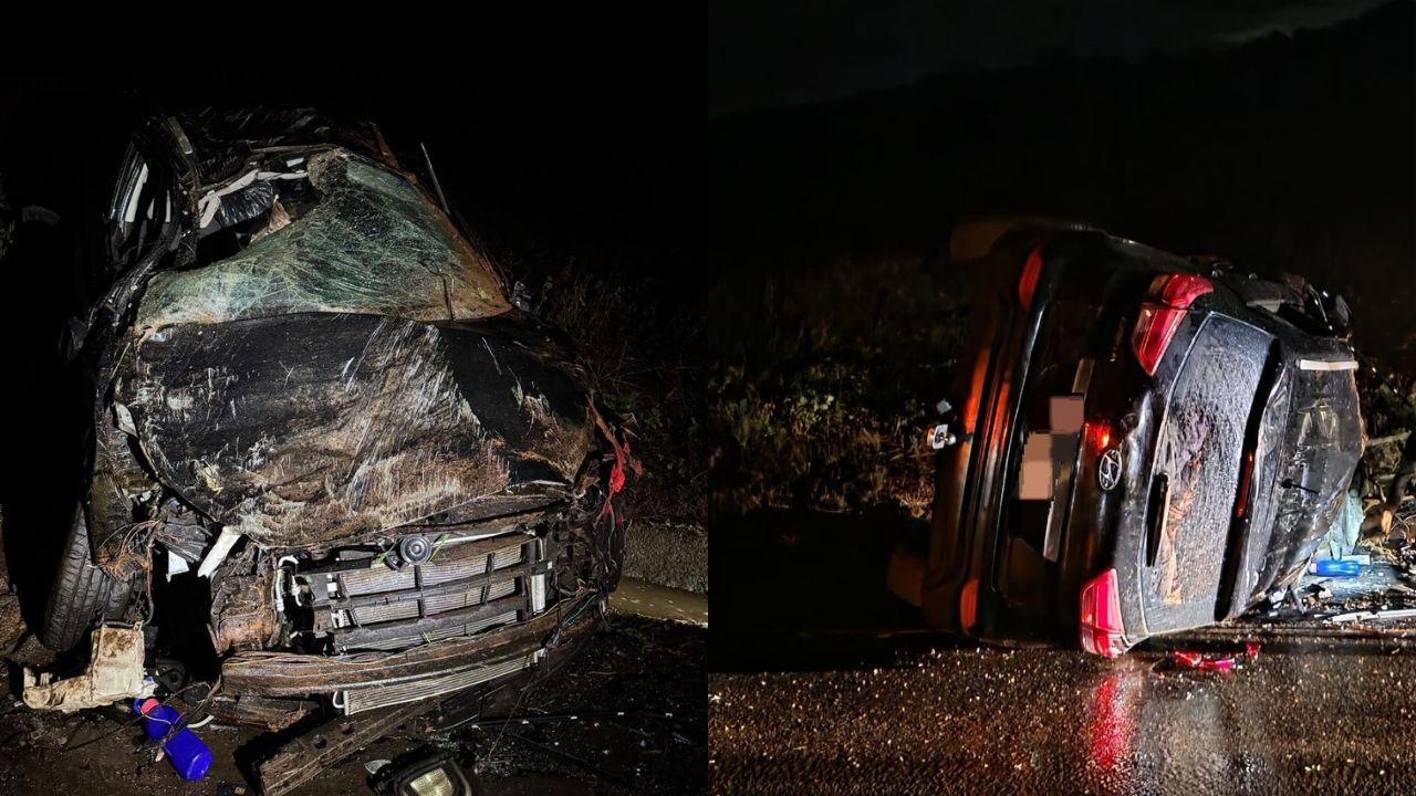 Capotamento entre Cruzmaltina e Lidianópolis deixa jovem ferido