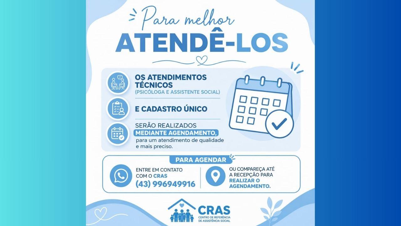 CRAS de Jardim Alegre passa a atender serviços por agendamento