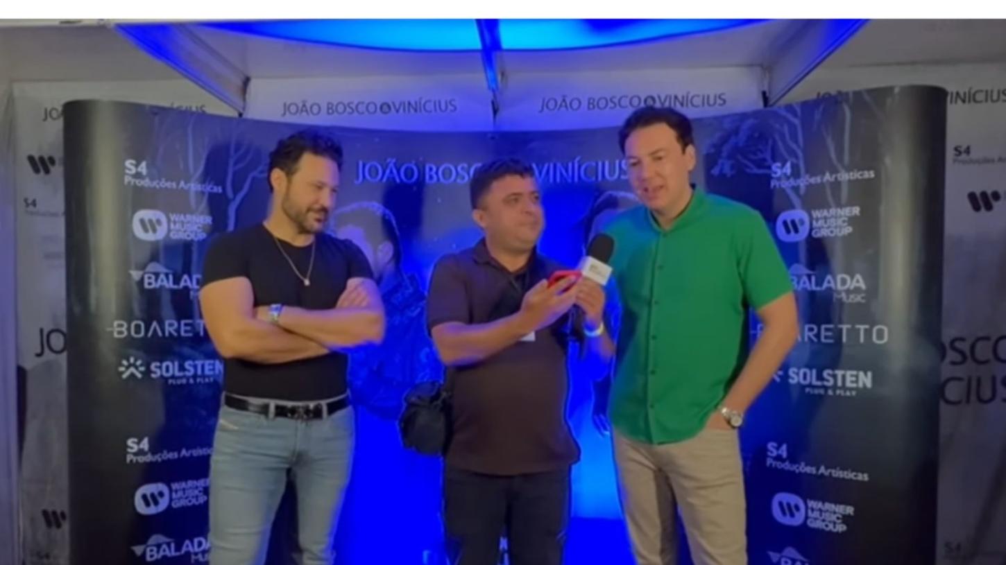  João Bosco & Vinícius concedem entrevista no aniversário de Jardim Alegre; Loubet e Fernando & Fabiano também falam com Juliano Barbosa