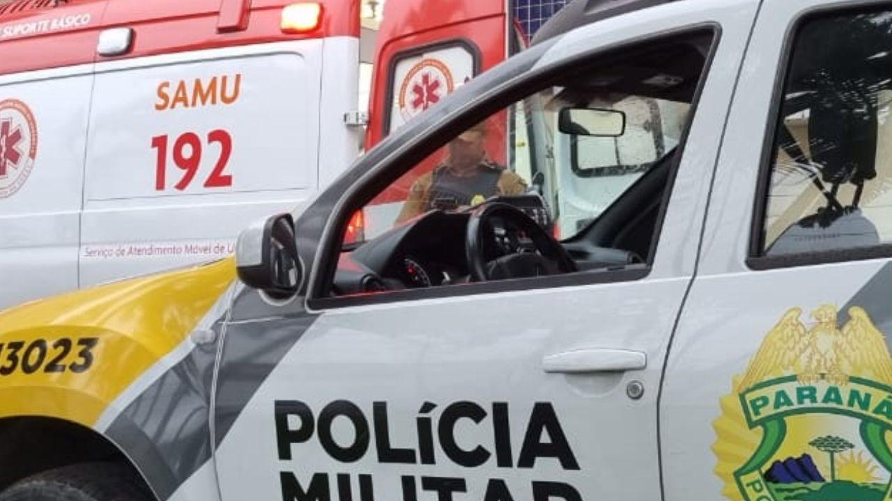 Motociclista cai na Avenida Brasil, em Ivaiporã, e é encaminhado ao hospital