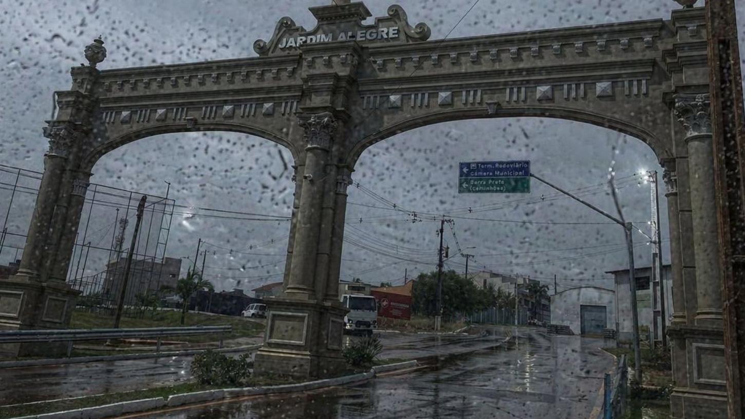 Quarta-feira tem previsão de 55 mm de chuva em Jardim Alegre