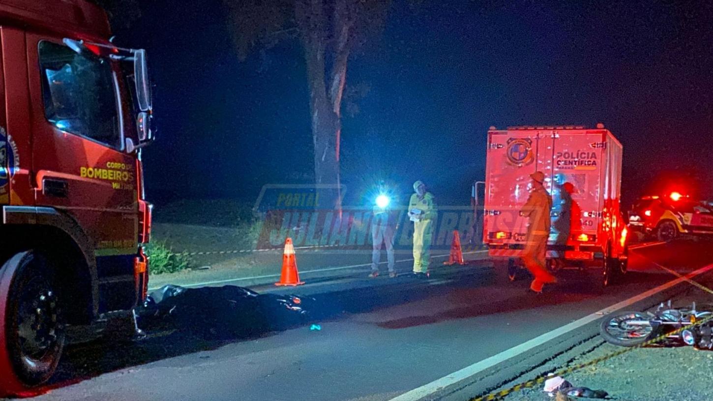 Motociclista de 44 anos morre em colisão na PR-466 entre Jardim Alegre e Ivaiporã