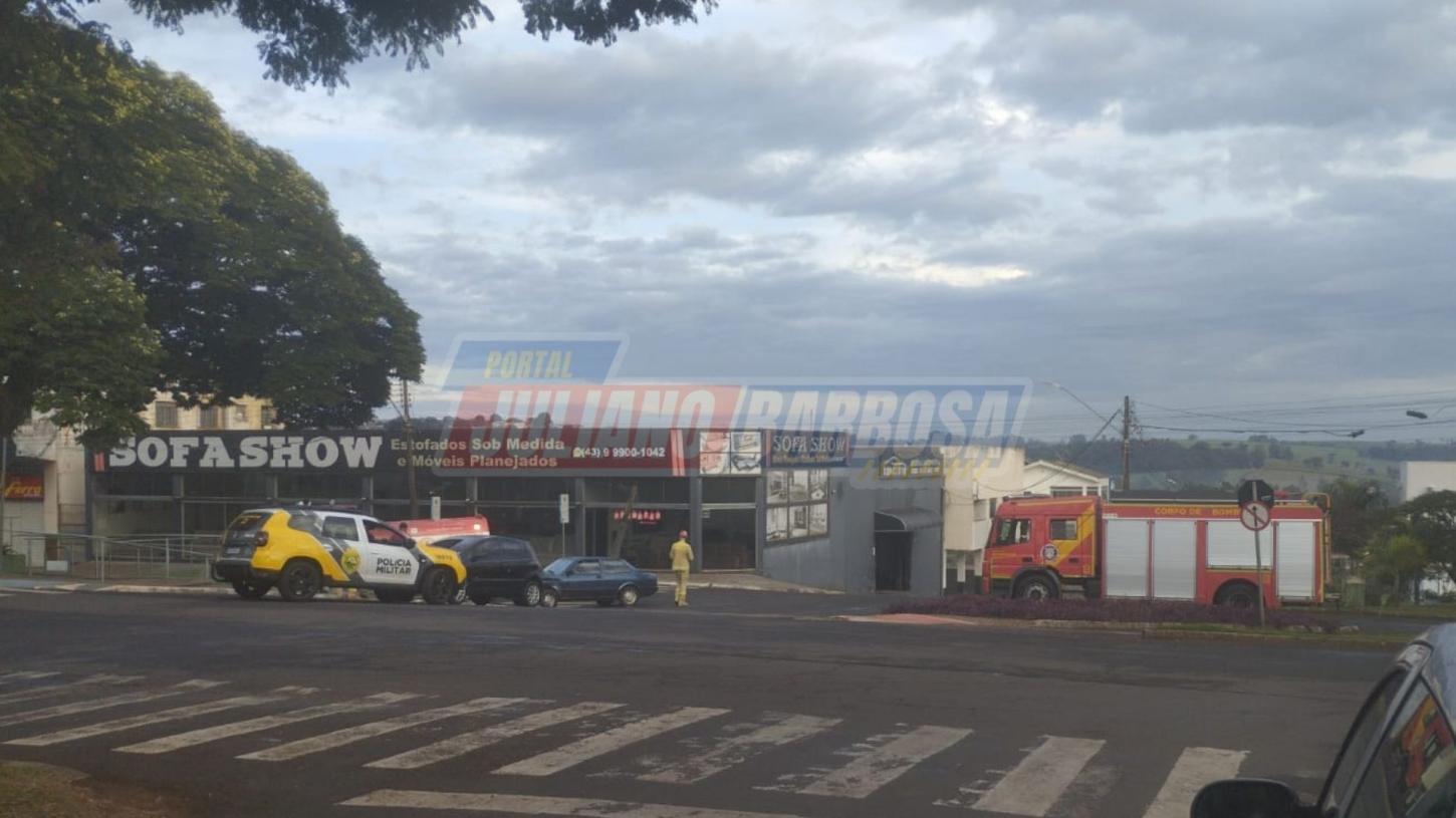 Acidente de trânsito é registrado em Ivaiporã na Avenida Brasil