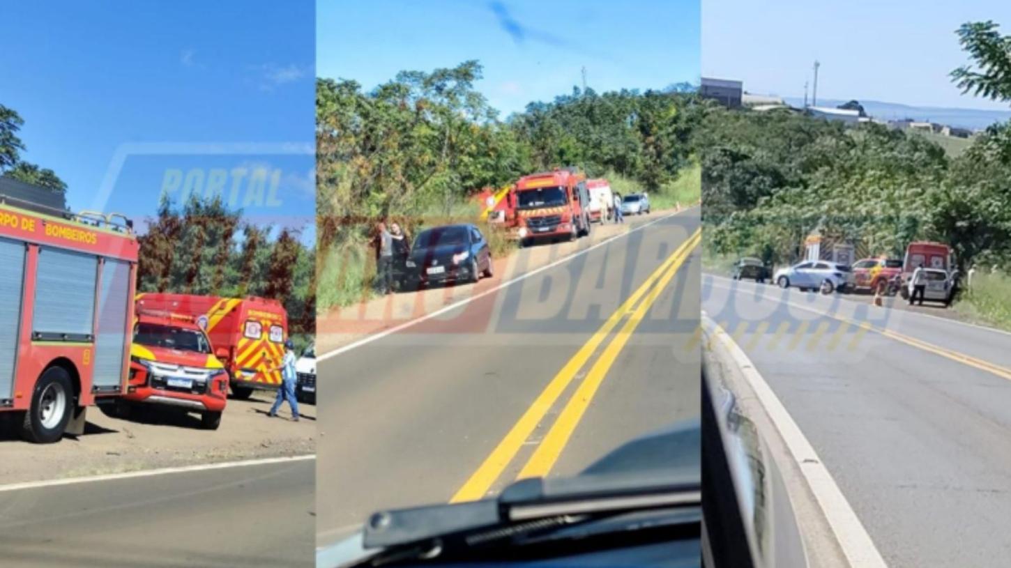 Acidente na PRC-466 entre Jardim Alegre e Lidianópolis deixa duas pessoas feridas após capotamento