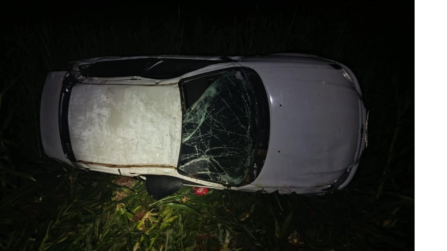 Acidente na PR-466 em Jardim Alegre deixa jovem ferido durante a madrugada