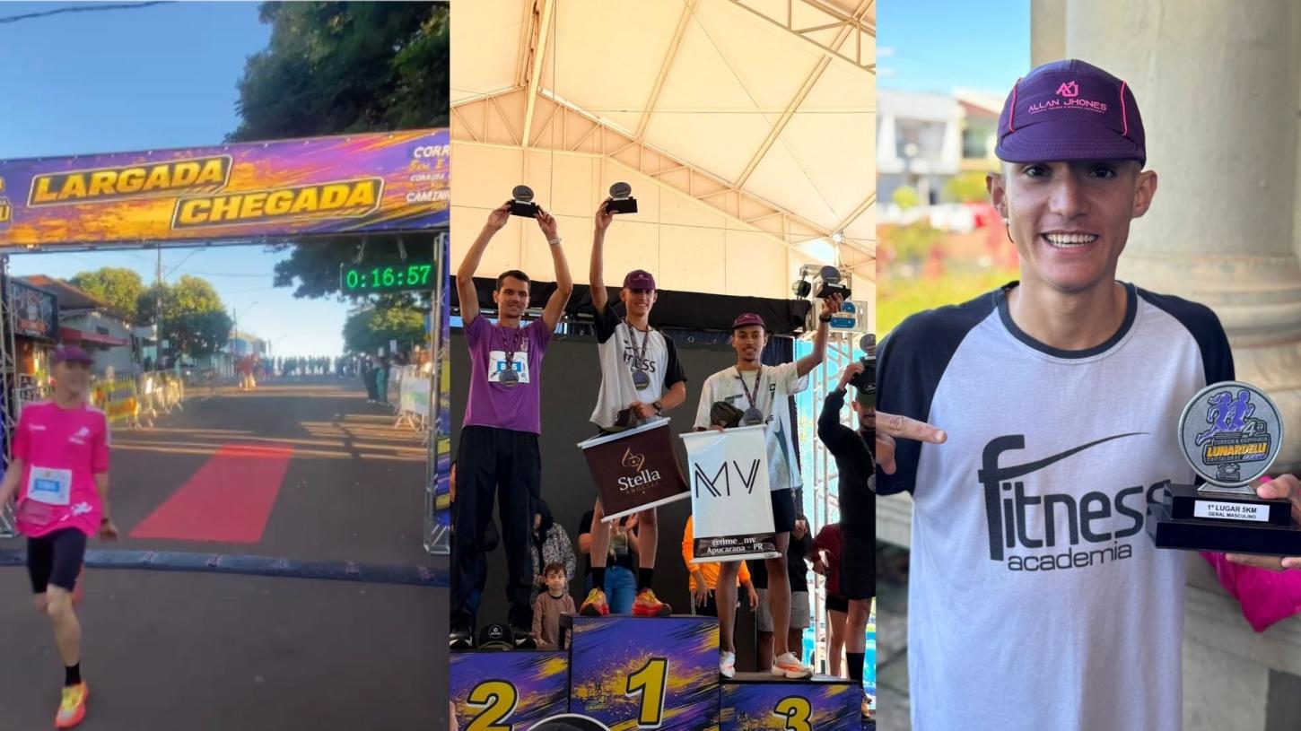 Jovem atleta de Jardim Alegre vence Corrida Capital da Fé e confirma fase impressionante no atletismo