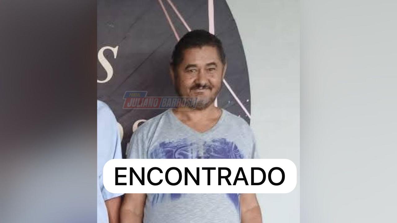 Jorge Jordão é encontrado após mobilização da família e comunidade em Jardim Alegre