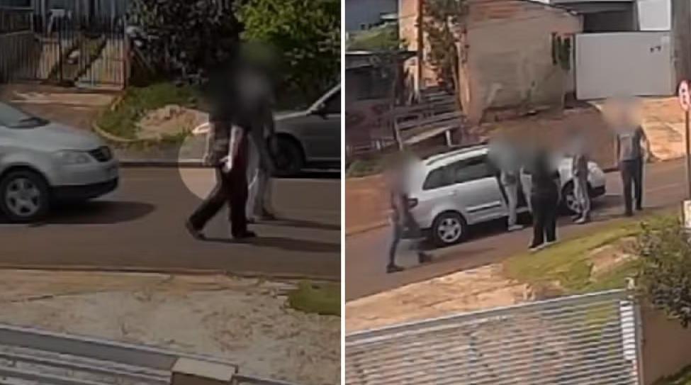 Mulher faz sinal de socorro durante agressão e é salva por testemunhas em Pitanga