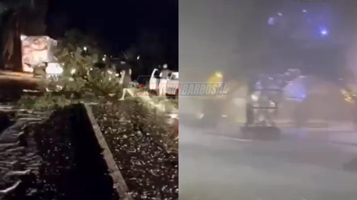 Granizo, queda de árvores e falta de energia: saiba como foi o temporal em Jardim Alegre e Ivaiporã na noite desta sexta-feira