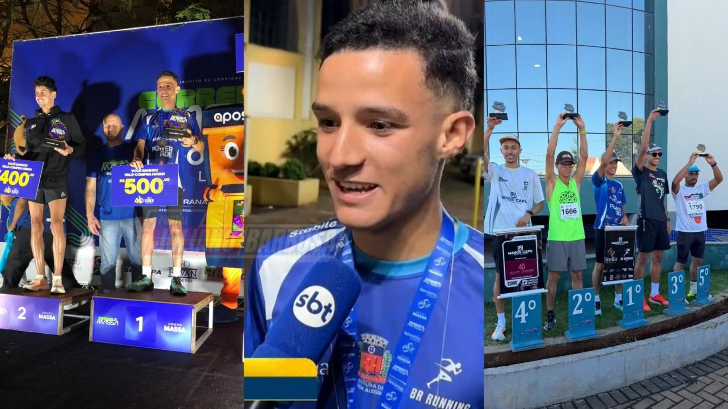 Atleta de Jardim Alegre vence duas corridas em menos de 12 horas e bate recorde pessoal