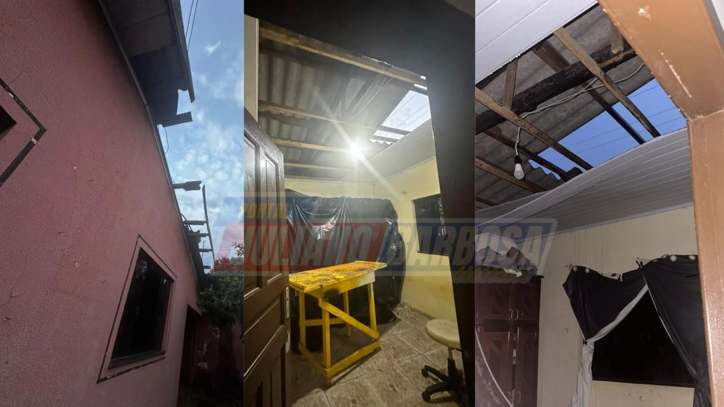 Família de Jardim Alegre pede ajuda após temporal danificar casa