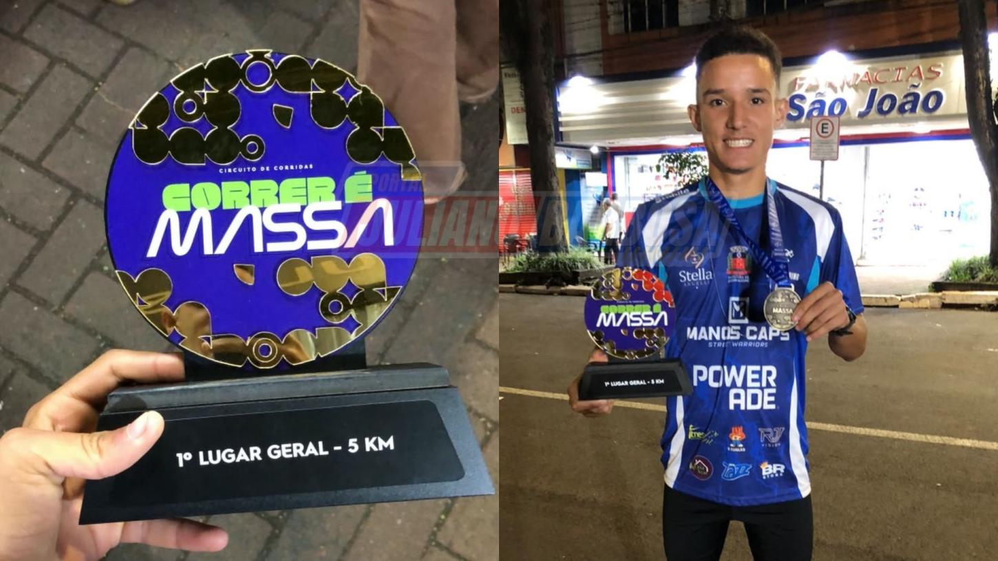 Lucas conquistou o título na prova de 5 quilômetros na 4ª etapa do Circuito Correr é Massa