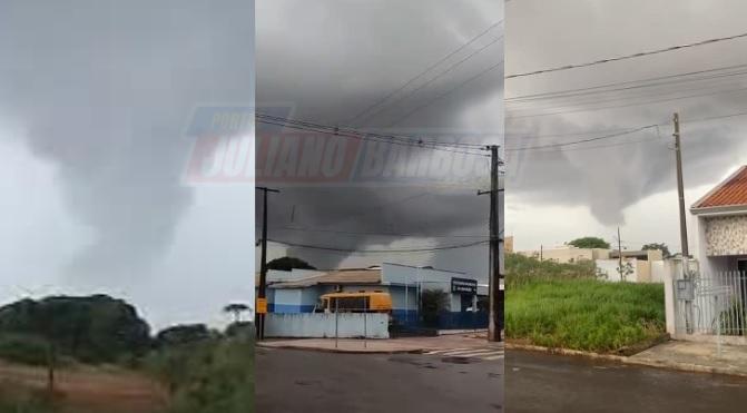 Simepar esclarece formação de nuvem que chamou a atenção durante temporal em Jardim Alegre
