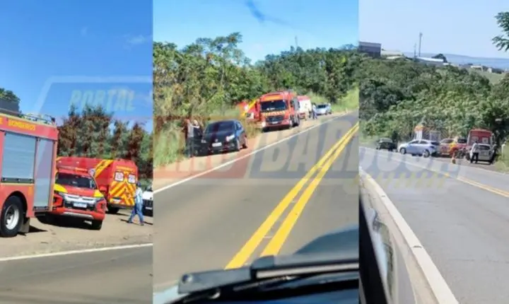 Acidente na PRC-466 entre Jardim Alegre e Lidianópolis deixa duas pessoas feridas após capotamento