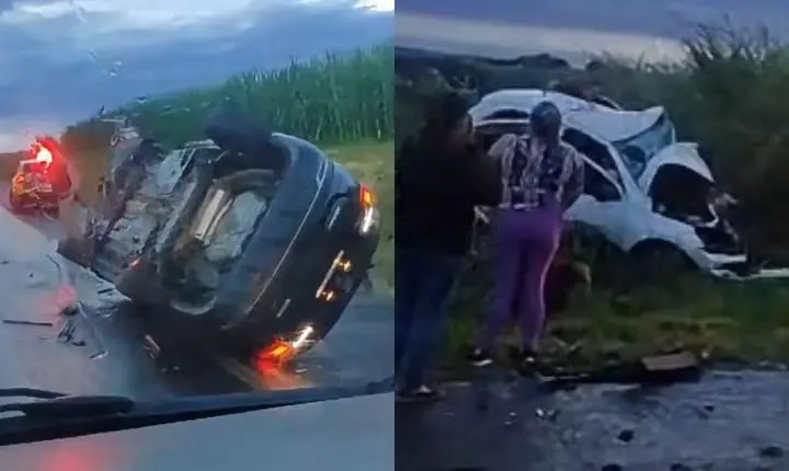 Acidente envolvendo veículo da saúde de Jardim Alegre deixa feridos em Mamborê