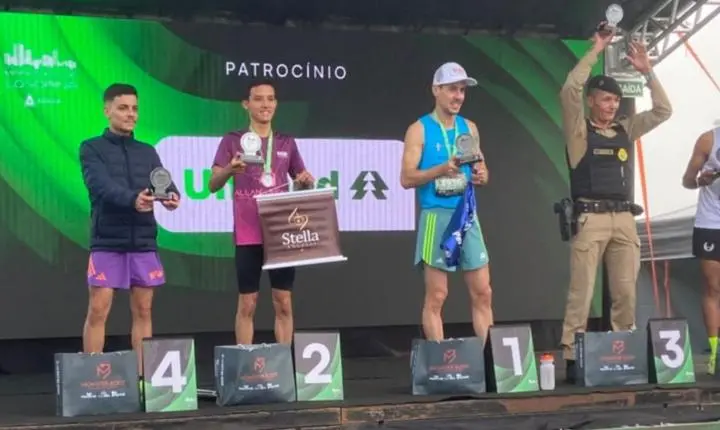 Atleta de Jardim Alegre conquista pódio na Maratona de Londrina e vence corrida em Marumbi