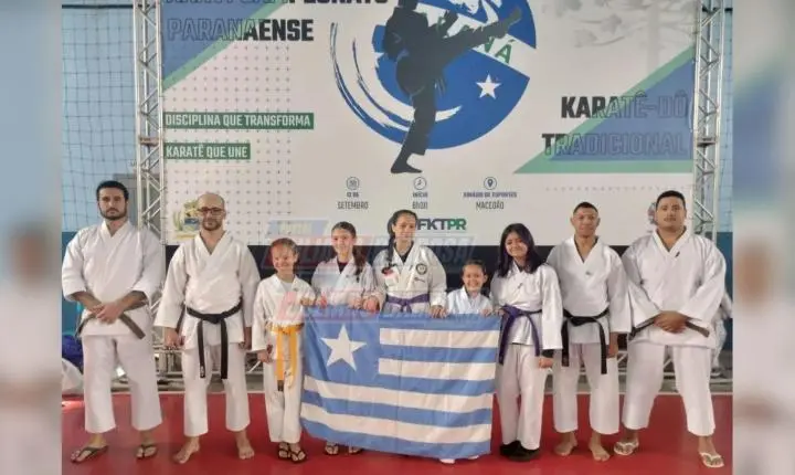 Atletas de Jardim Alegre conquistam 18 medalhas em competição de artes marciais em Mauá da Serra
