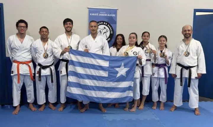 Atletas de Jardim Alegre conquistam pódios no Campeonato Brasileiro Sul-Sudeste de Karatê-Dō Tradicional