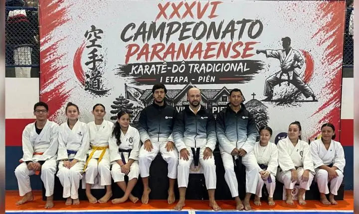 Atletas de Jardim Alegre conquistam títulos e pódios no Campeonato Paranaense de Karatê-Do Tradicional